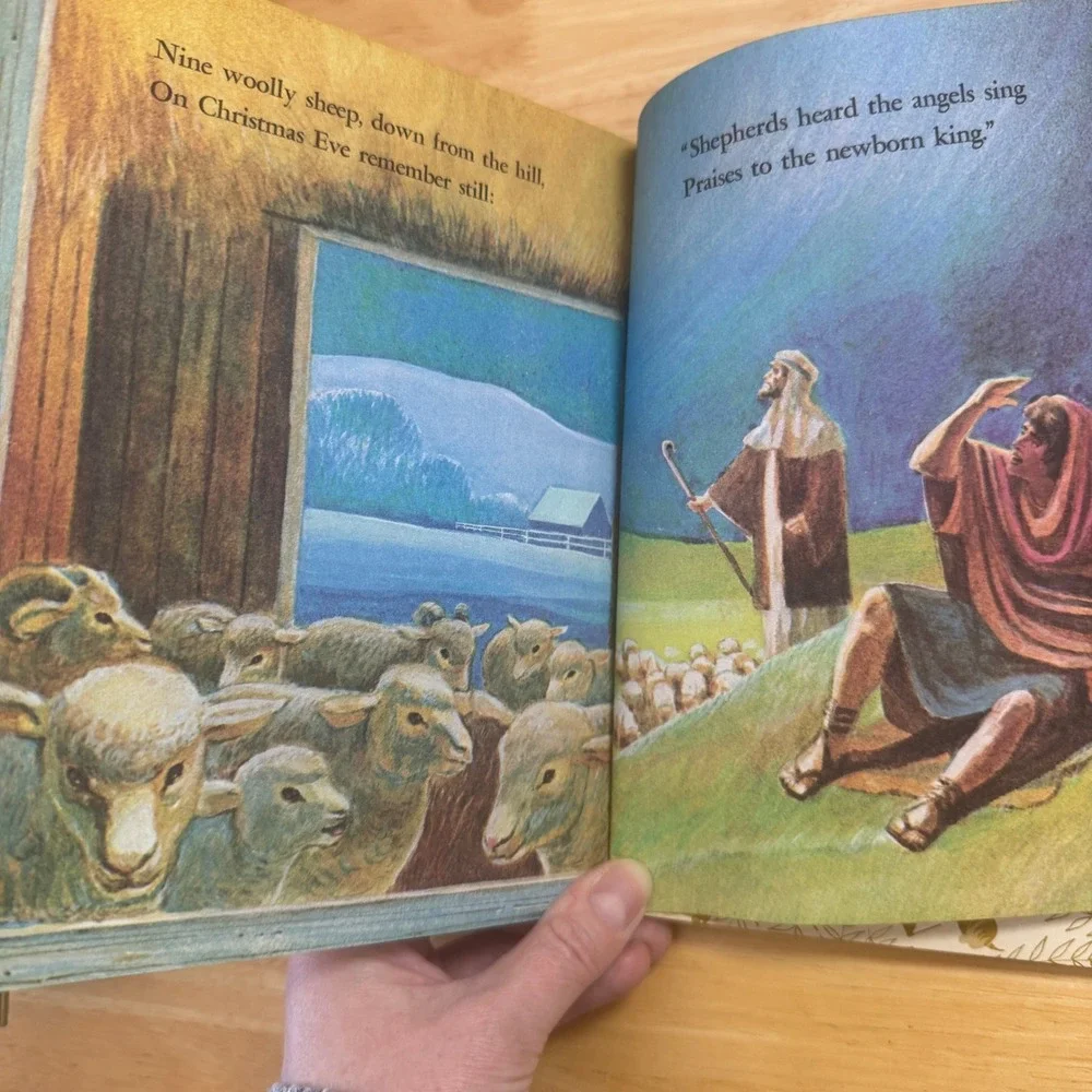 The Animals Christmas Eve‎ Little Golden Book Childrens Christmas Story Book